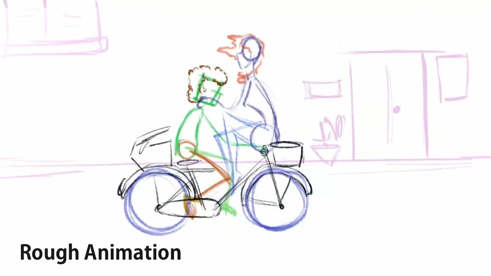 Couple Cycling in Love
